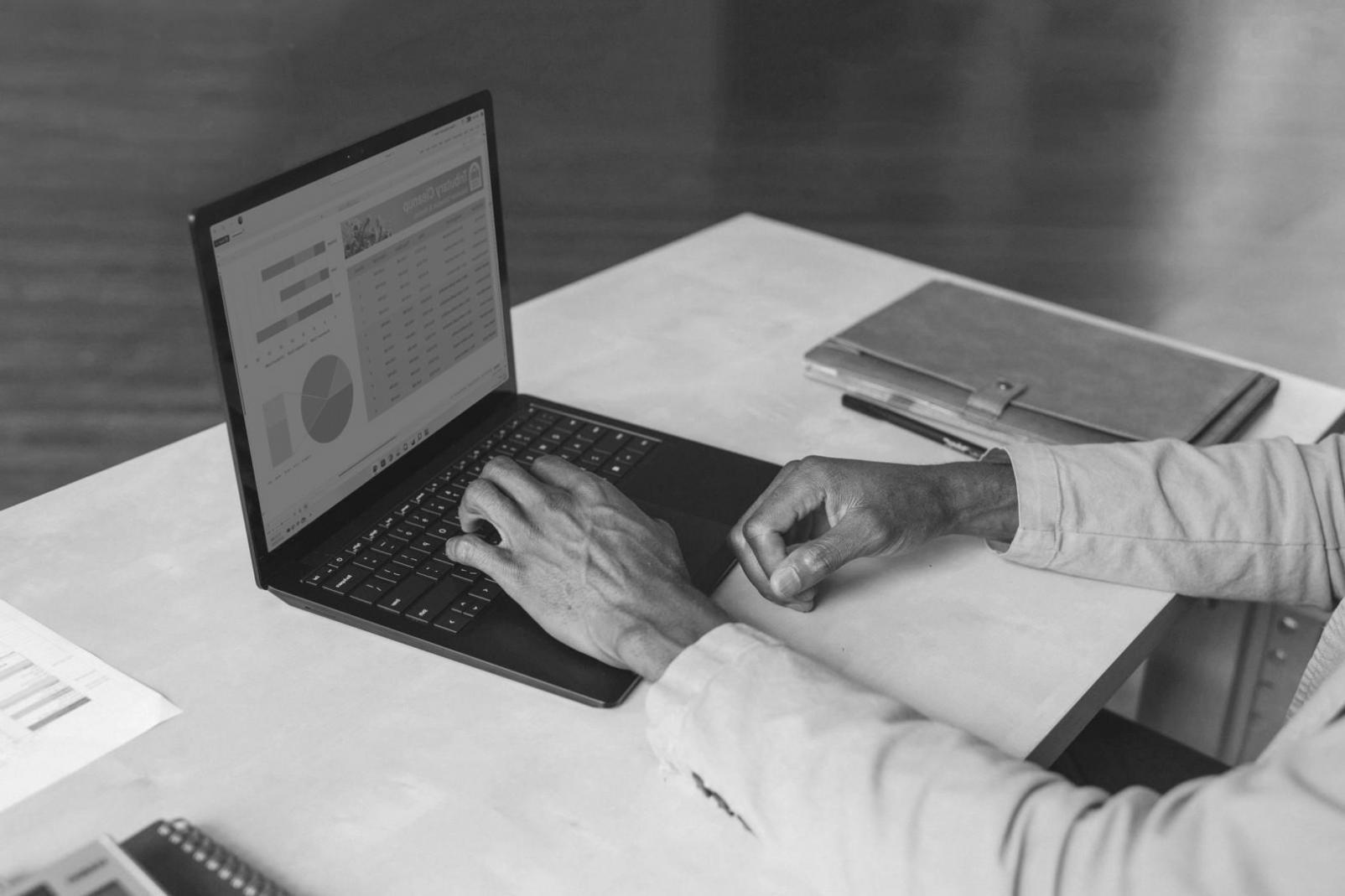 Financial analyst reviewing market data and trends